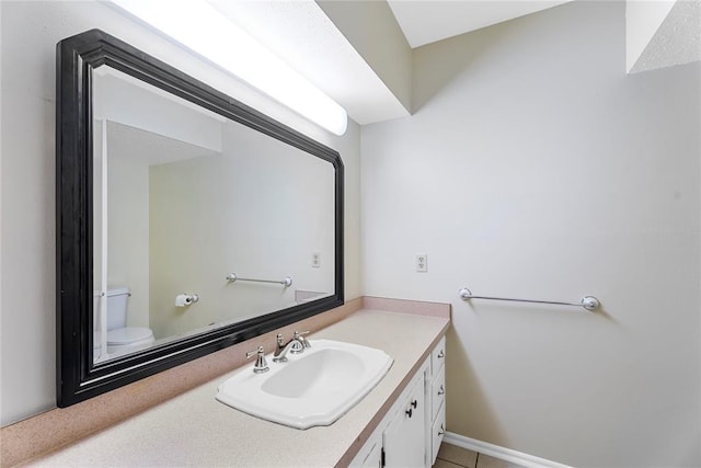 1317 Sue Ln, Choctaw, OK 73020 - bathroom with vanity and tile patterned floors