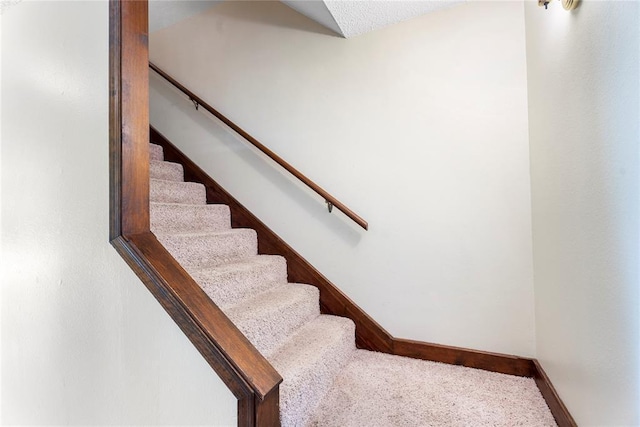 1317 Sue Ln, Choctaw, OK 73020 - staircase with carpet flooring and baseboards