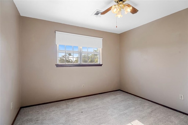 1317 Sue Ln, Choctaw, OK 73020 - unfurnished room featuring carpet and a ceiling fan