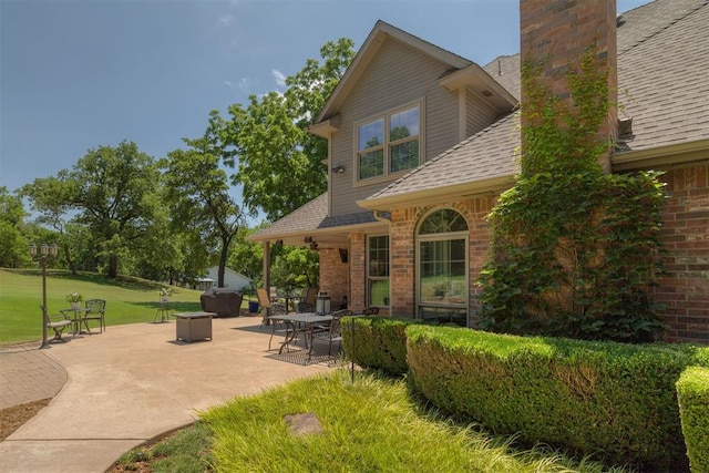 1300 Oak Springs Ln, Edmond, OK 73034 - view of patio
