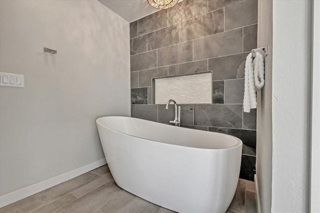1205 Shalamar Rd, Edmond, OK 73013 - full bath with a freestanding tub