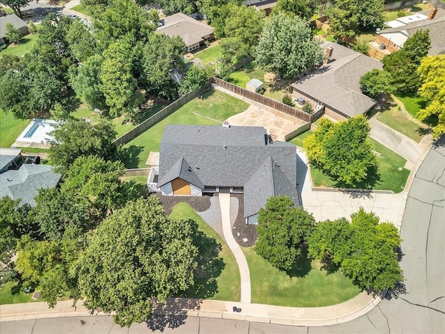 1205 Shalamar Rd, Edmond, OK 73013 - aerial perspective of suburban area