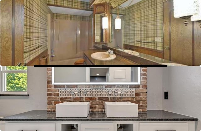 1205 Shalamar Rd, Edmond, OK 73013 - full bath with double vanity