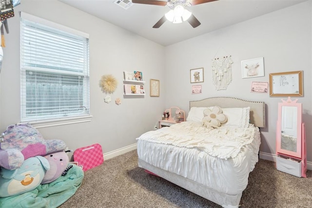 609 NW 180th St, Edmond, OK 73012 - bedroom featuring carpet flooring and ceiling fan