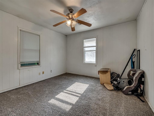 109 E Northrup Dr, Oklahoma City, OK 73110 - empty room with carpet floors and a ceiling fan