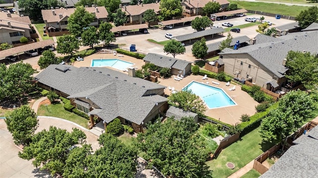 14405 N Pennsylvania Ave Unit 6D, Oklahoma City, OK 73134 - bird's eye view of a pool area