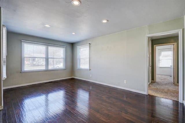 3208 NW 47th St, Oklahoma City, OK 73112 - empty room with wood-type flooring and recessed lighting
