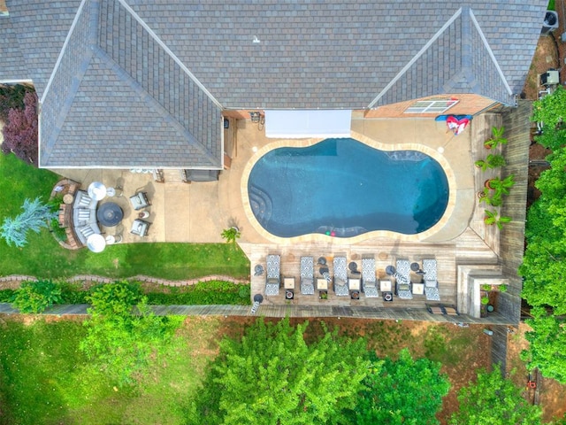 4304 Riders Mark, Edmond, OK 73025 - view of subject property with a pool area