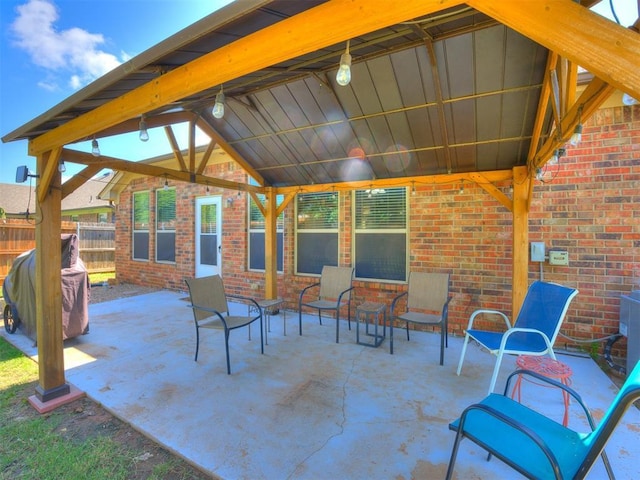 517 Firefork Ave, Yukon, OK 73099 - view of patio with a grill