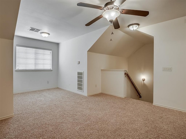 2909 Marigold Ln, Edmond, OK 73013 - additional living space featuring carpet and a ceiling fan