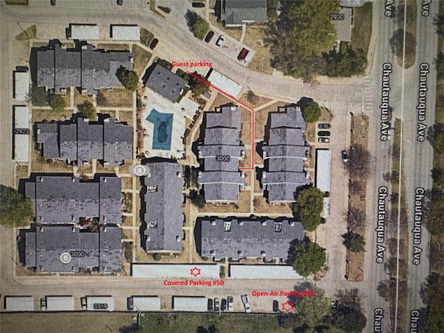 3000 Chautauqua Ave Unit 208, Norman, OK 73072 - map / location featuring property boundaries highlighted
