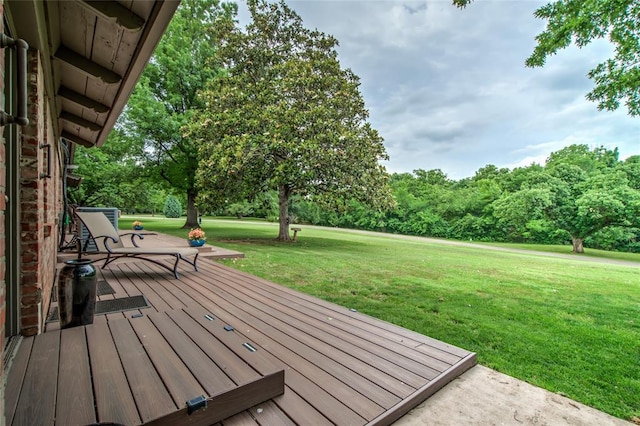 15700 N Western Ave, Edmond, OK 73013 - wooden deck with a yard