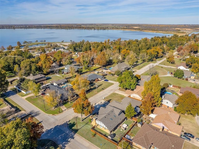 3100 N Eagle Ln, Bethany, OK 73008 - aerial perspective of suburban area with a nearby body of water