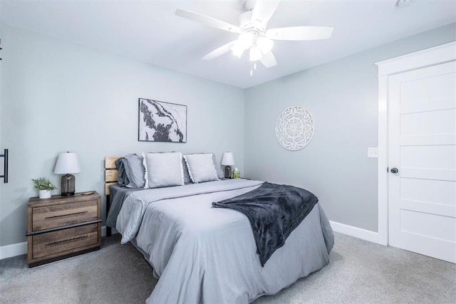 1218 N Brookline Ave, Oklahoma City, OK 73107 - bedroom with light colored carpet and a ceiling fan