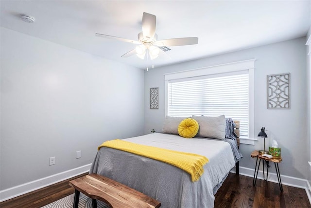 1218 N Brookline Ave, Oklahoma City, OK 73107 - bedroom with wood finished floors and a ceiling fan