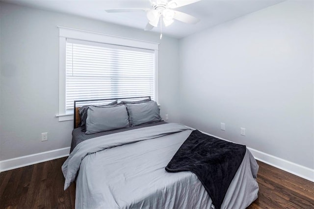 1218 N Brookline Ave, Oklahoma City, OK 73107 - bedroom with wood finished floors and ceiling fan