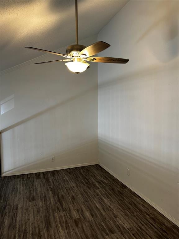 11130 Stratford Dr Unit 418, Oklahoma City, OK 73120 - empty room with dark wood-style floors and a ceiling fan