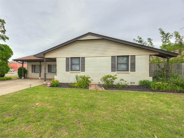 5936 N Ione Dr, Oklahoma City, OK 73122 - ranch-style home featuring brick siding