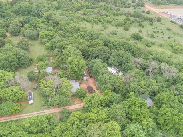 17856 Beechnut Ln, Alex, OK 73003 - view of property location featuring a heavily wooded area