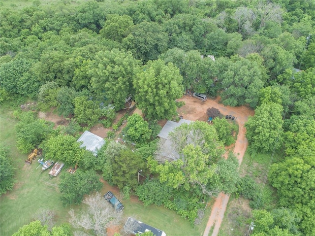 17856 Beechnut Ln, Alex, OK 73003 - aerial view of property's location featuring a heavily wooded area