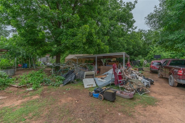 17856 Beechnut Ln, Alex, OK 73003 - view of yard with a vegetable garden