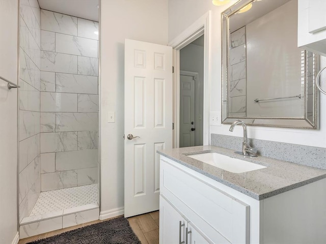 837 SE 68th St, Oklahoma City, OK 73149 - bathroom with vanity and tiled shower