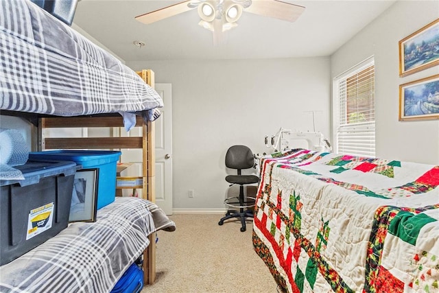 1414 Chisholm Trl, Weatherford, OK 73096 - bedroom featuring carpet flooring and ceiling fan