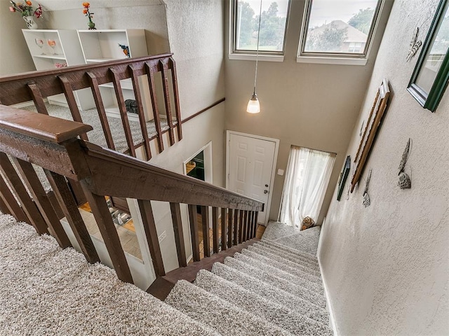 401 NW 120th St, Oklahoma City, OK 73114 - stairway with a towering ceiling