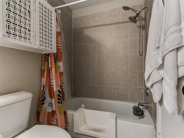 401 NW 120th St, Oklahoma City, OK 73114 - full bath with shower / tub combo with curtain and toilet