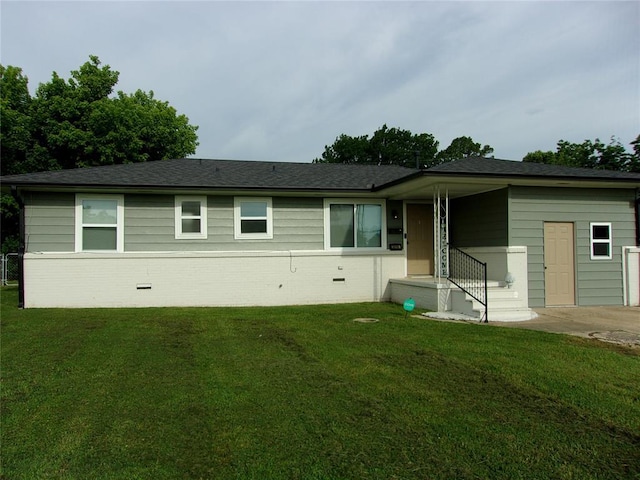 3018 N Beard Ave, Shawnee, OK 74804 - view of front facade with a front lawn and brick siding