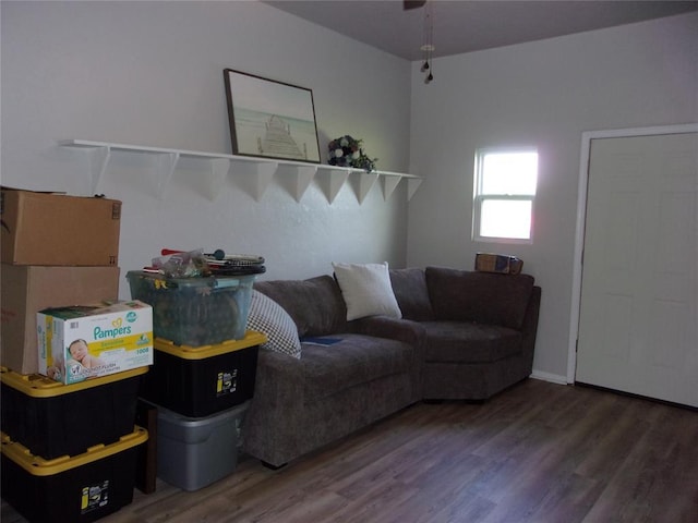 3018 N Beard Ave, Shawnee, OK 74804 - living area featuring wood finished floors