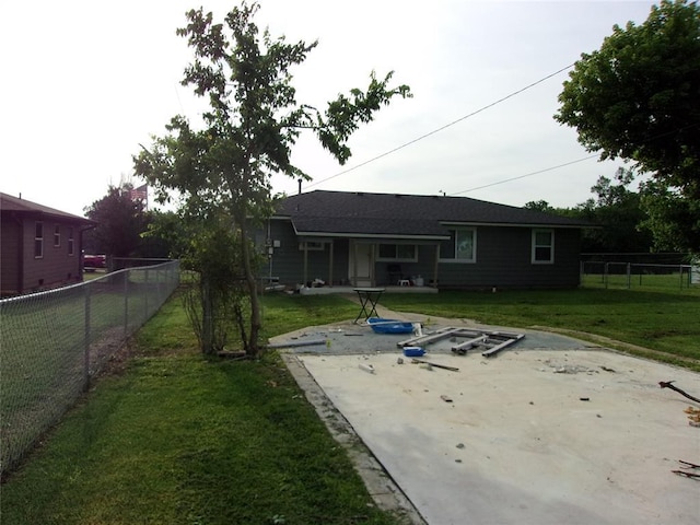 3018 N Beard Ave, Shawnee, OK 74804 - rear view of house with a fenced backyard and a patio area