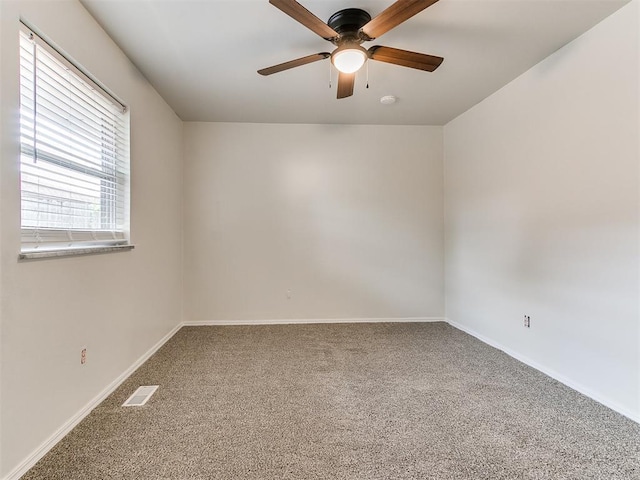 2317 NW 119th St, Oklahoma City, OK 73120 - unfurnished room featuring carpet flooring, ceiling fan, and a smoke detector