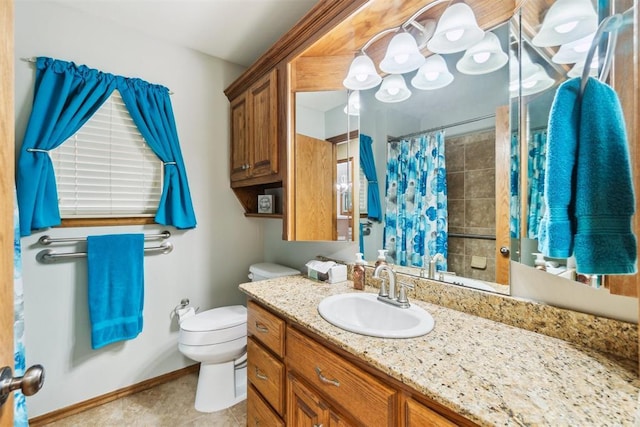 12409 Gaylon Cir, Oklahoma City, OK 73170 - full bath with vanity and a shower with shower curtain