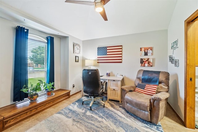 12409 Gaylon Cir, Oklahoma City, OK 73170 - office space with a ceiling fan
