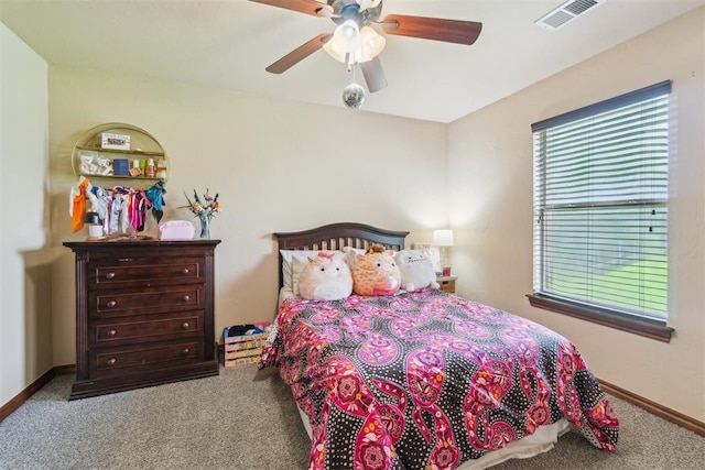 1600 SW 123rd St, Oklahoma City, OK 73170 - carpeted bedroom with a ceiling fan and baseboards