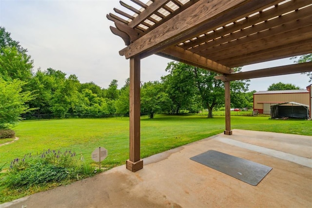 3414 Clayton Dr, Tuttle, OK 73089 - view of patio / terrace with a pergola