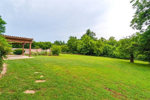 3414 Clayton Dr, Tuttle, OK 73089 - view of yard featuring a patio and a pergola