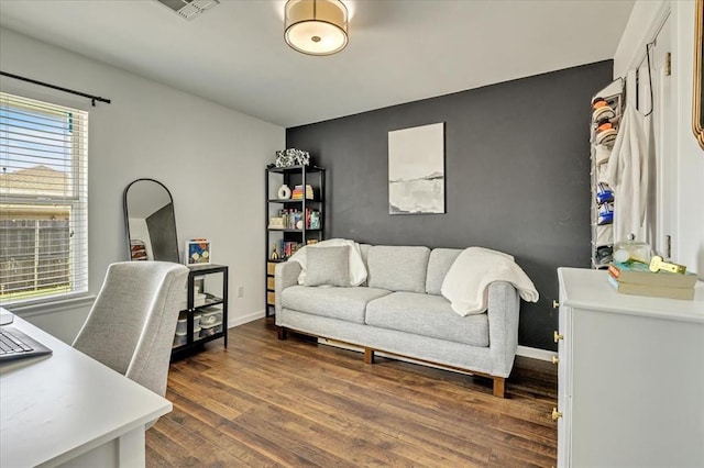 2336 NW 197th St, Edmond, OK 73012 - office featuring dark wood-style floors and baseboards