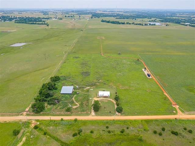 11924 W County Rd 74, Crescent, OK 73028 - aerial view of sparsely populated area featuring a pastoral area