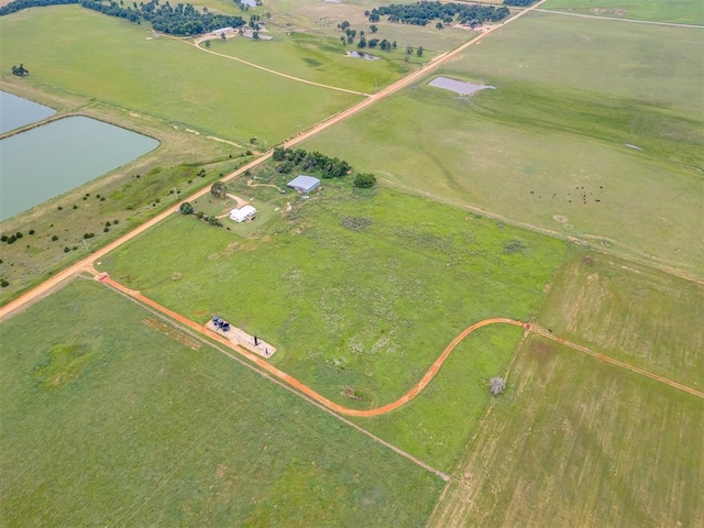 11924 W County Rd 74, Crescent, OK 73028 - overview of rural landscape featuring a large body of water