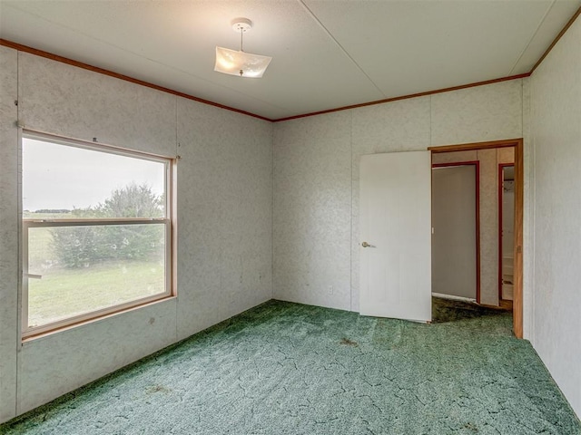 11924 W County Rd 74, Crescent, OK 73028 - carpeted empty room featuring crown molding