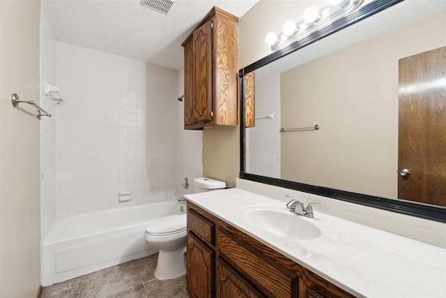 708 Cactus Ct, Yukon, OK 73099 - full bath with vanity, bathing tub / shower combination, and tile patterned floors
