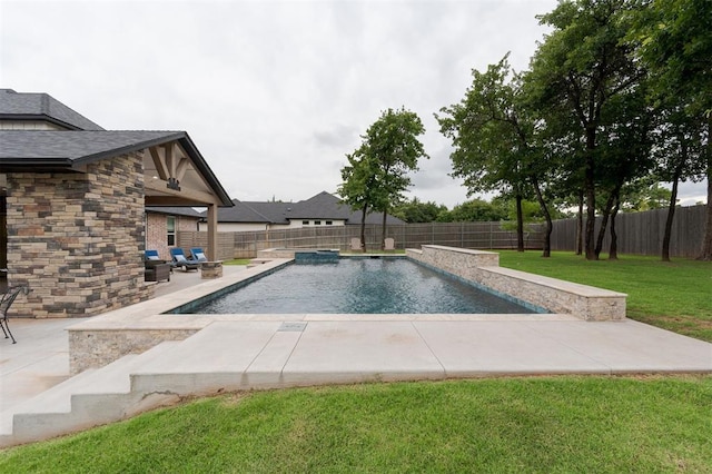 5017 Yale Bridge Ct, Edmond, OK 73034 - view of swimming pool with a patio area and a fenced backyard