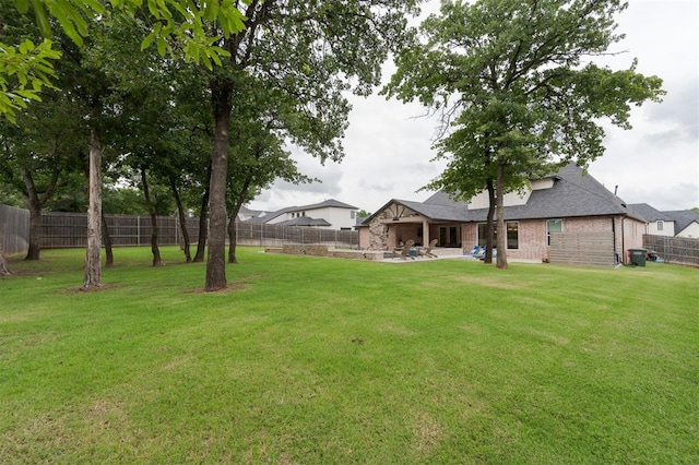 5017 Yale Bridge Ct, Edmond, OK 73034 - fenced backyard featuring a patio