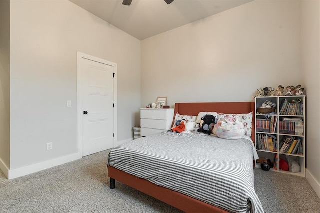 5017 Yale Bridge Ct, Edmond, OK 73034 - carpeted bedroom featuring baseboards and ceiling fan