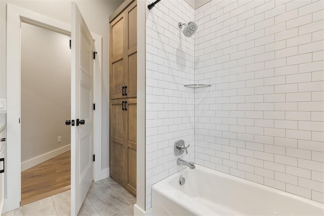 5017 Yale Bridge Ct, Edmond, OK 73034 - full bath with shower / bath combination and baseboards