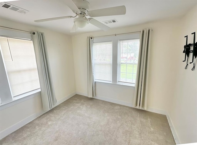 15274 US Highway 283, Blair, OK 73526 - unfurnished room with light carpet and ceiling fan