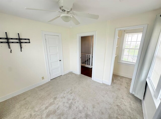 15274 US Highway 283, Blair, OK 73526 - unfurnished bedroom featuring carpet flooring and ceiling fan