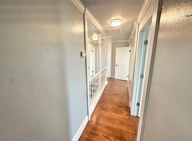15274 US Highway 283, Blair, OK 73526 - hall with wood finished floors and ornamental molding